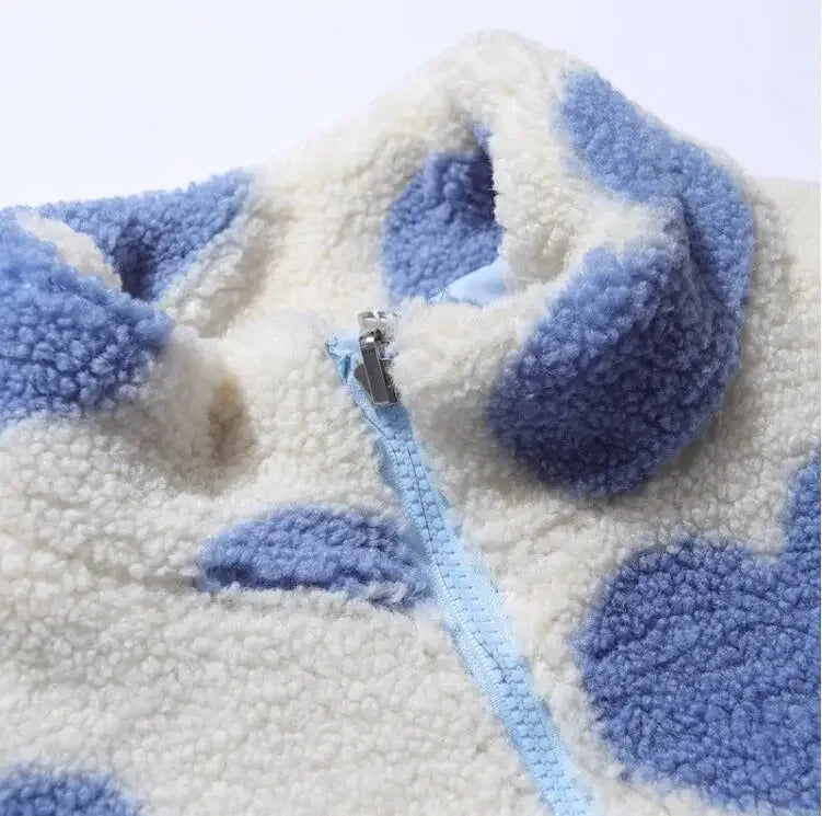 Amariel | Omkeerbaar jasje met hartjesprint voor dames – Comfortabele, lichtgewicht casual bovenkleding