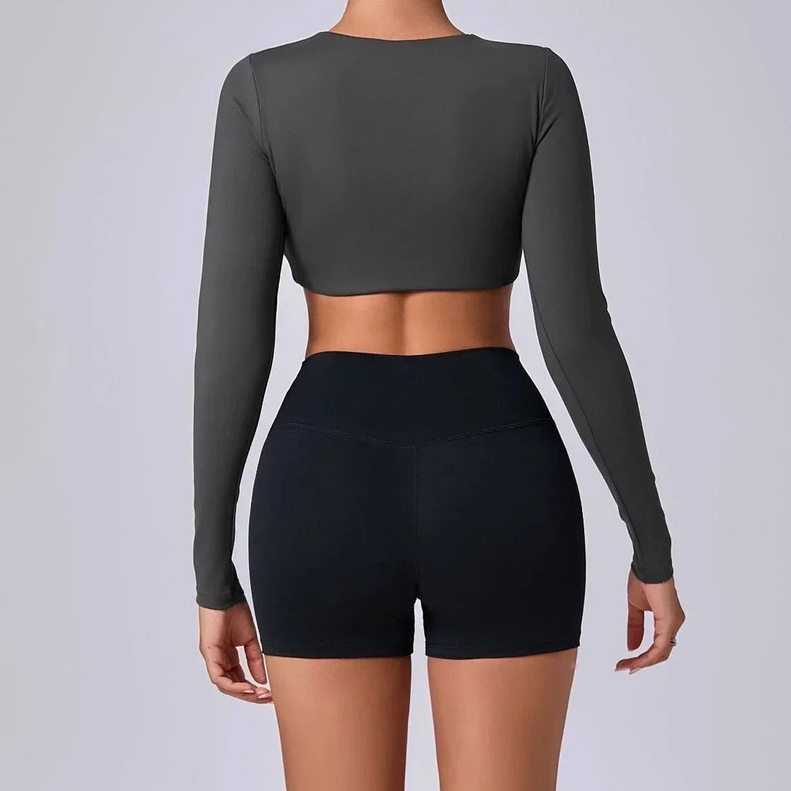 Karolina | Dames sport top met lange mouwen - stijlvolle en comfortabele activewear