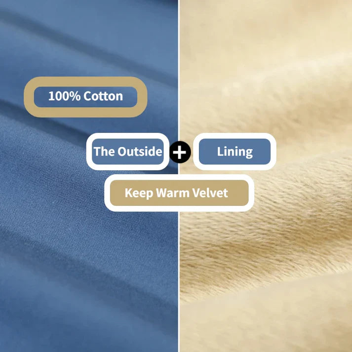 Walther | Warm fleece gevoerd overhemd voor heren – Lange mouwen, 100% katoen