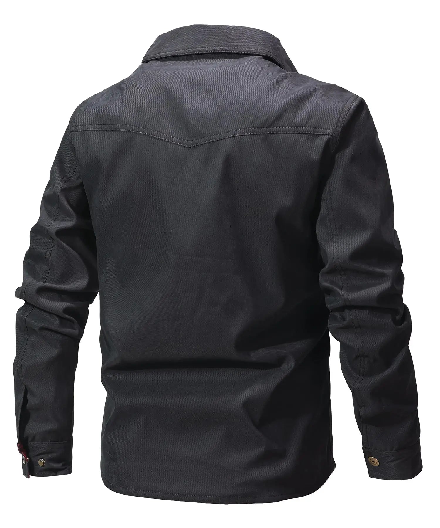 Gerhard | Heren western overshirtjas met geruite voering en klepzakken, casual werkkleding