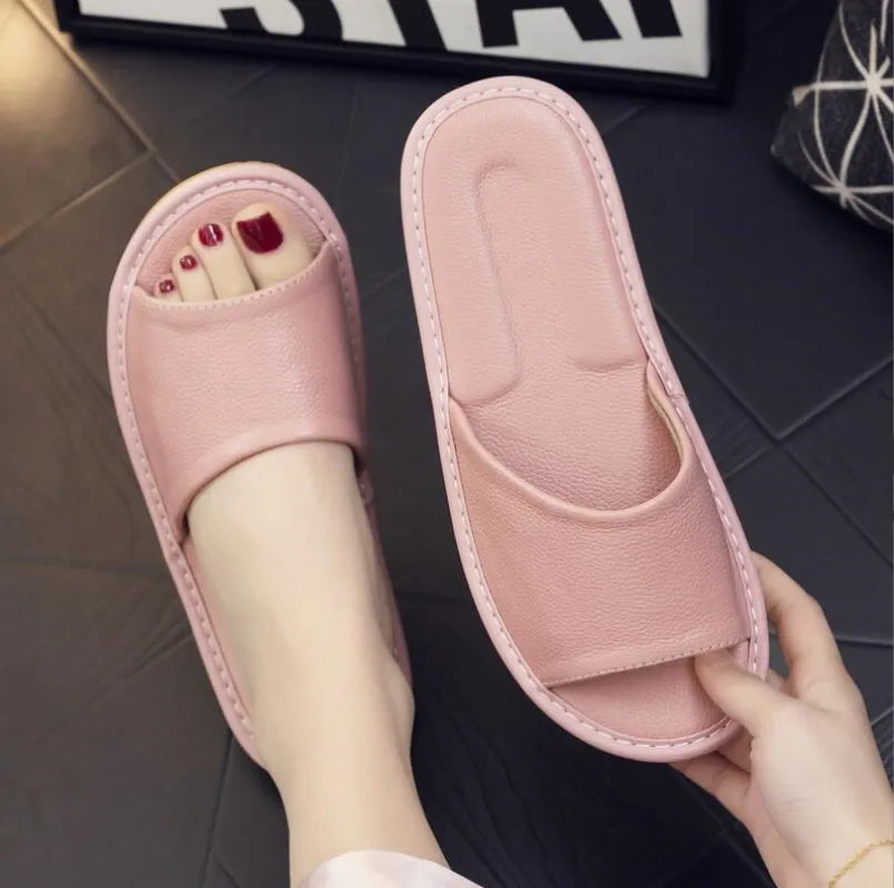Velni | Unisex Leren Slippers - Comfortabele Leren Sandalen voor Mannen & Vrouwen