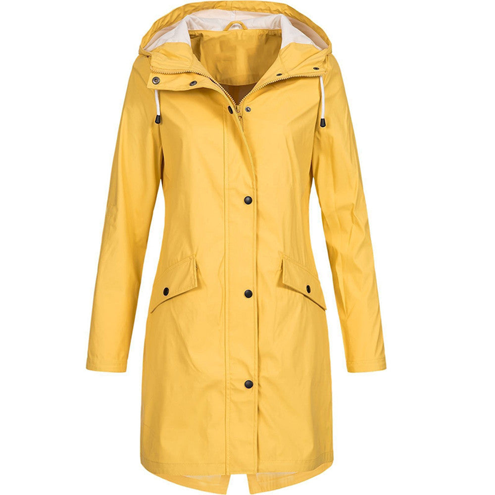 Eefje | Waterdichte regenjas met capuchon, lichtgewicht, winddicht, casual outdoor- en reisjack