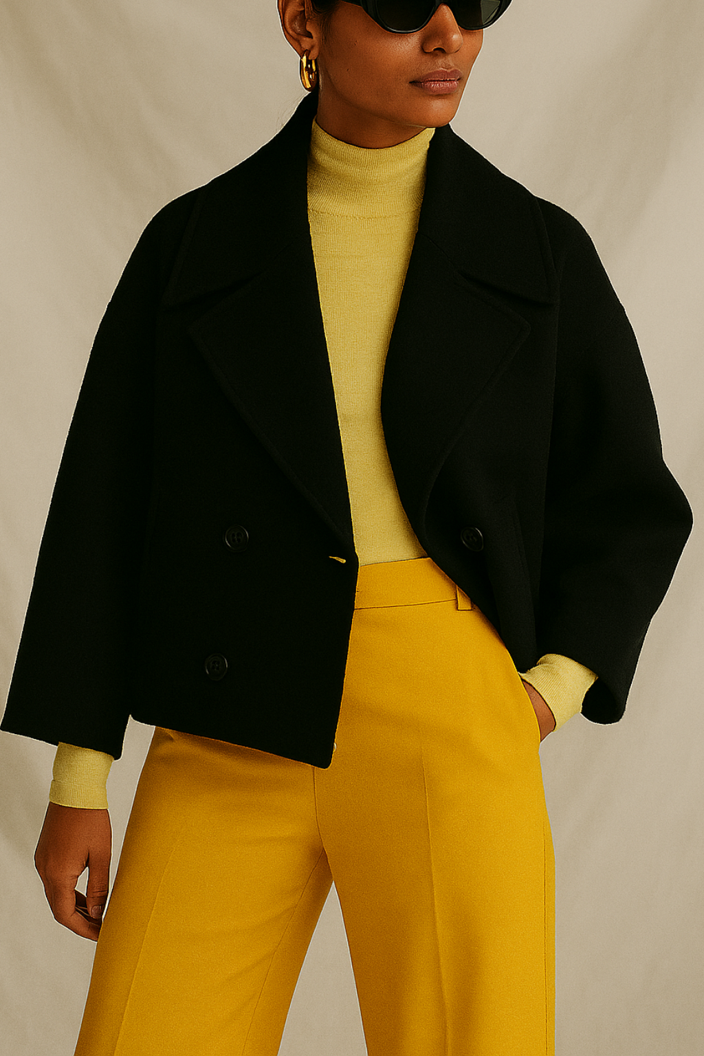 Anneli | Elegante Blazer met Dubbele Sluiting – Loszittend Lang Jasje voor Lente- en Herfstoutfits