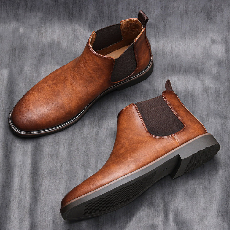 Perron | Leren herenschoenen – Klassieke instaplaarzen, stijlvol, comfortabel en duurzaam
