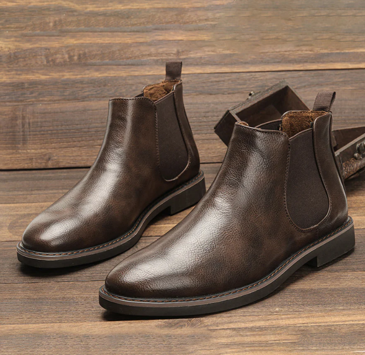 Perron | Leren herenschoenen – Klassieke instaplaarzen, stijlvol, comfortabel en duurzaam
