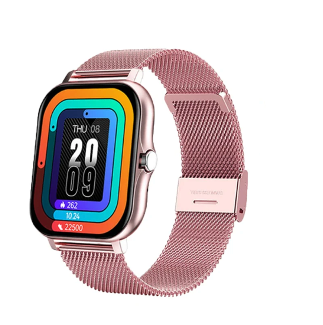 LuxeTime | Elegant Smartwatch voor vrouwen - Fitnesstracker, hartslagmonitor, stijlvol ontwerp