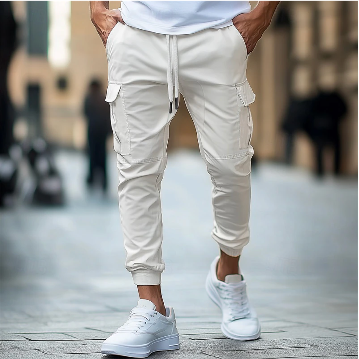 Nevan | Heren Slim Fit Cargo Jogger Broek - Casual Tactische Broek
