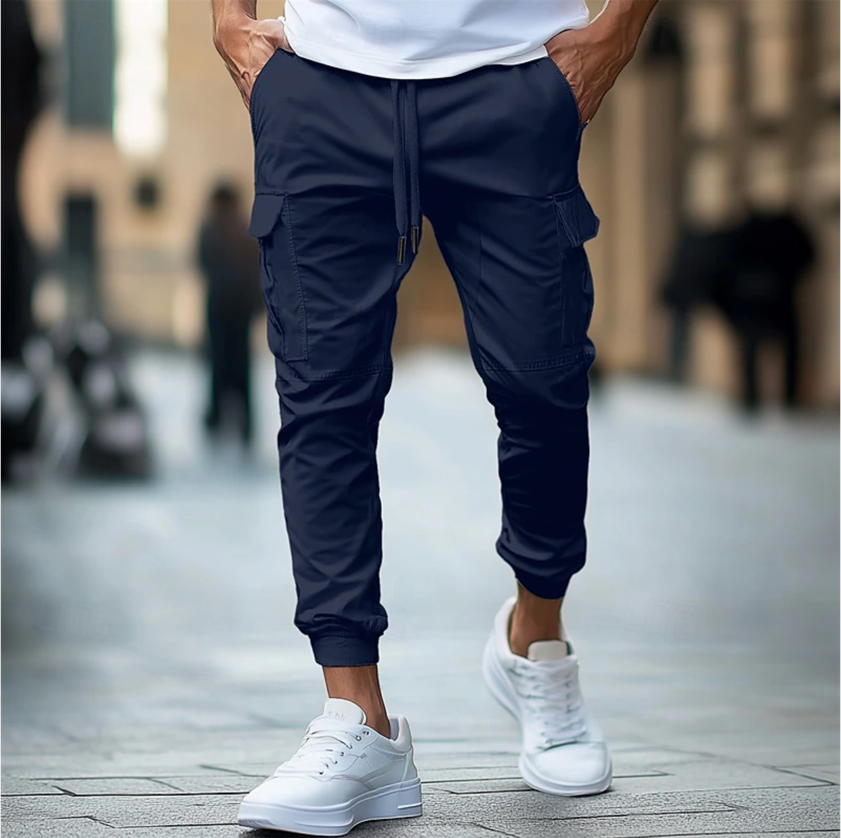 Nevan | Heren Slim Fit Cargo Jogger Broek - Casual Tactische Broek