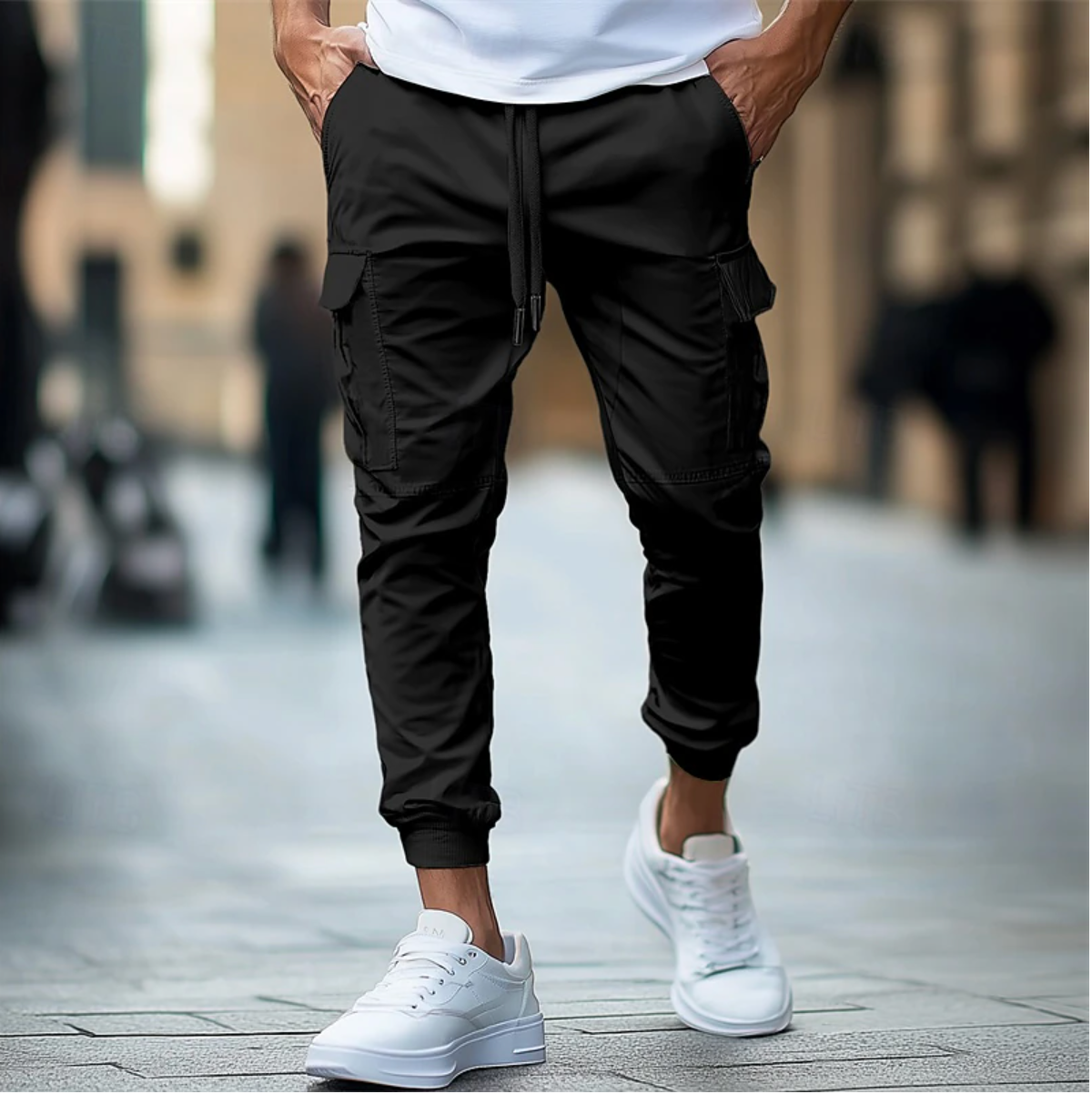 Nevan | Heren Slim Fit Cargo Jogger Broek - Casual Tactische Broek