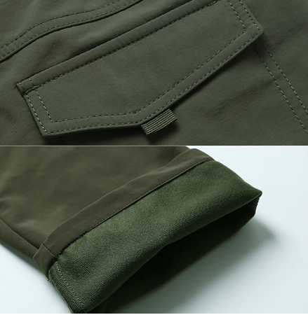 Gorien | Heren Cargo Broek - Winter Fleece Gevoerd, Waterafstotend, Outdoor & Casual Broek