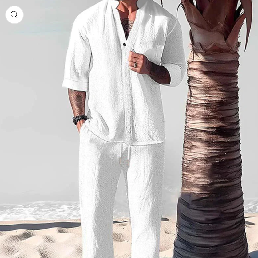Haendor | Ademende herenset - shirt met korte mouwen en lichtgewicht broek