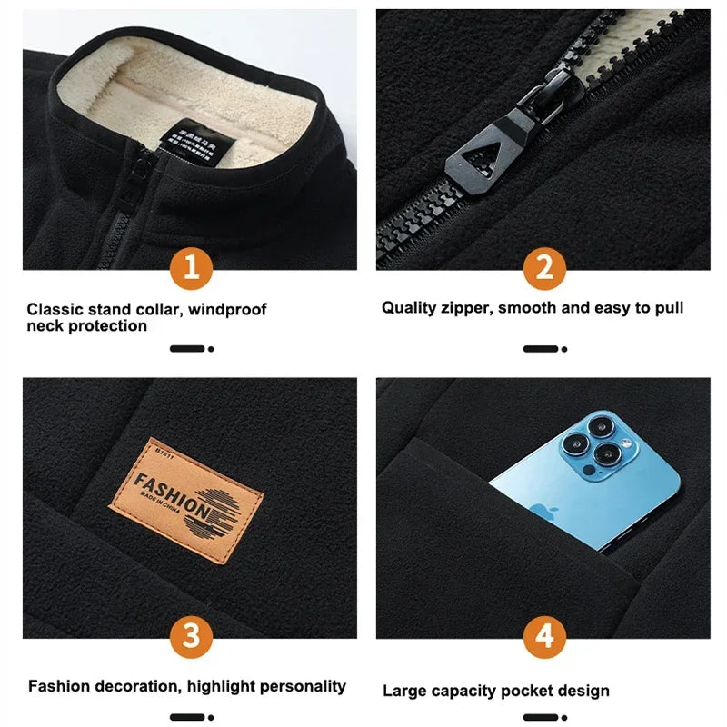 Norric | Warm mouwloos vest voor heren – Lichtgewicht vest met fleecevoering