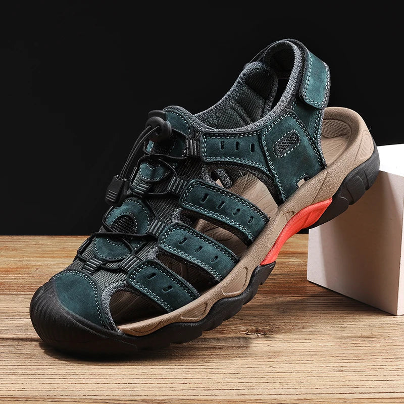 ComforTrek | Leren herensandalen - duurzaam en ademend zomerschoeisel