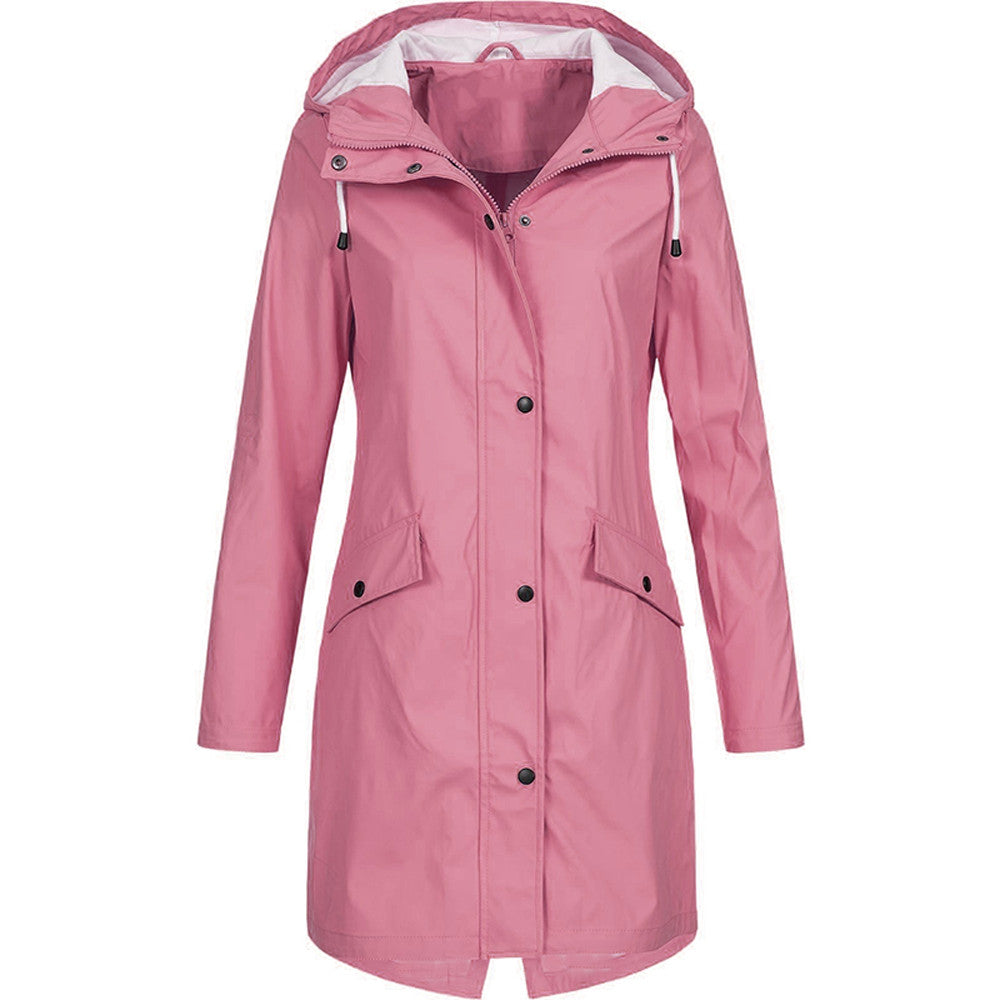 Eefje | Waterdichte regenjas met capuchon, lichtgewicht, winddicht, casual outdoor- en reisjack