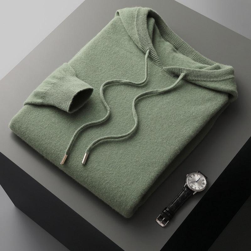 Brasken | Merino Wool Hoodie voor heren - Lichtgewicht, ademend, geurbestendig voor buiten