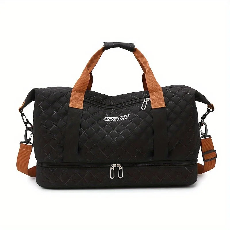 VaultVoyage | Grote reistas met schoenenvak - duurzame nylon weekendtas