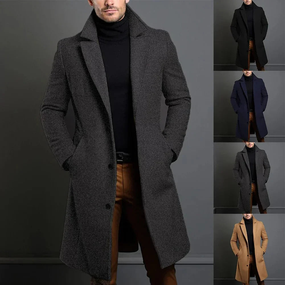 Cristan | Klassieke trenchcoat voor heren – Waterdichte overjas voor herfst en winter, elegante bovenkleding