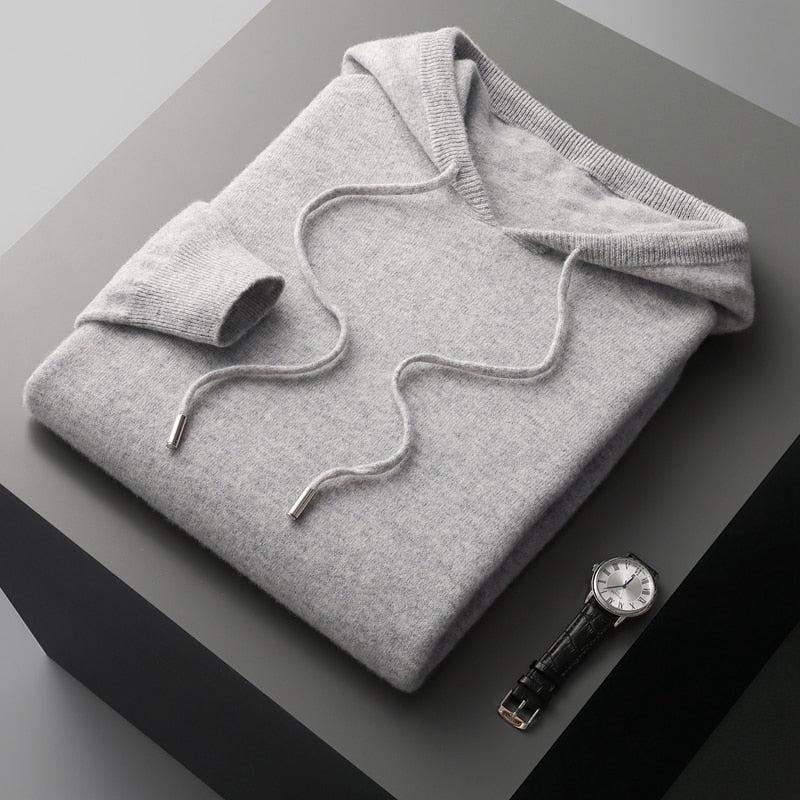 Brasken | Merino Wool Hoodie voor heren - Lichtgewicht, ademend, geurbestendig voor buiten