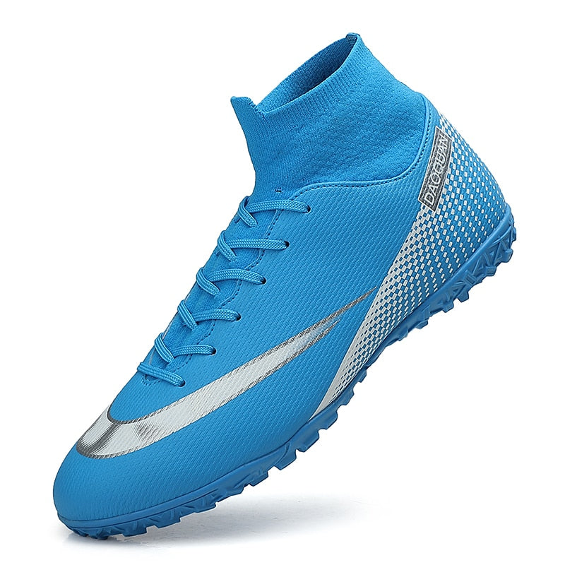 GripStrike | Heren Voetbalschoenen Hoge Enkel - Ademende Outdoor Voetbalschoenen, Antislip Turf Trainers