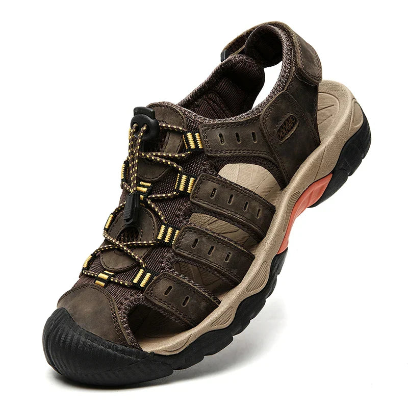 ComforTrek | Leren herensandalen - duurzaam en ademend zomerschoeisel