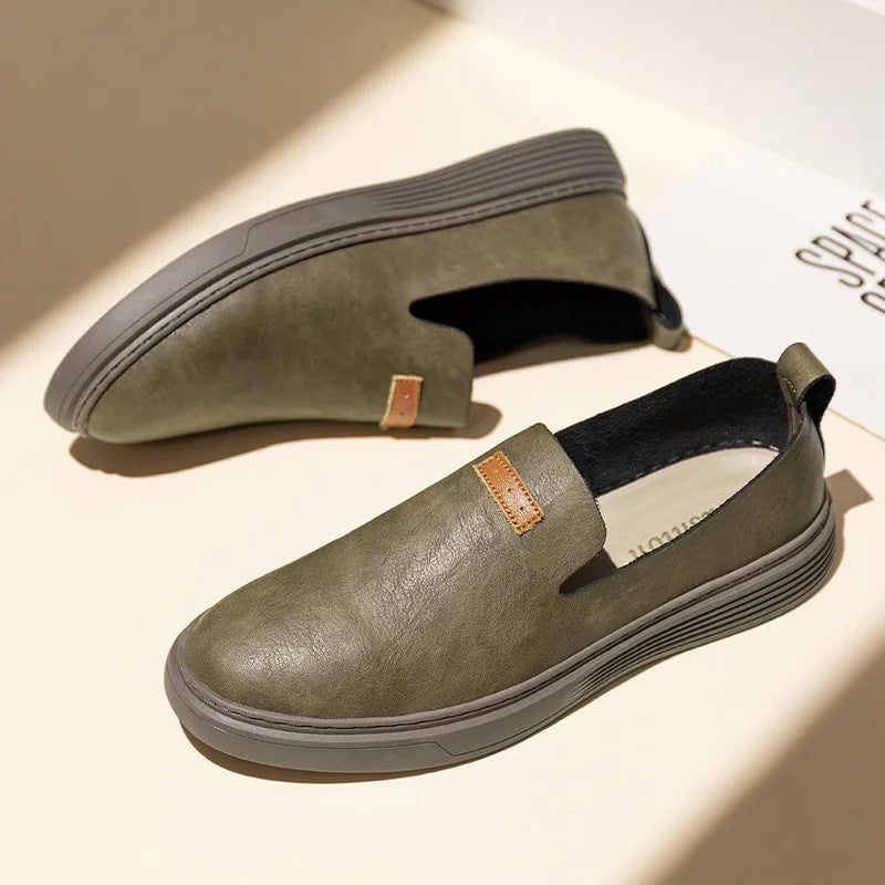 SlipLux | Herenloafers - Leer, Gemakkelijk Slip-On Comfort, Casual geklede schoenen