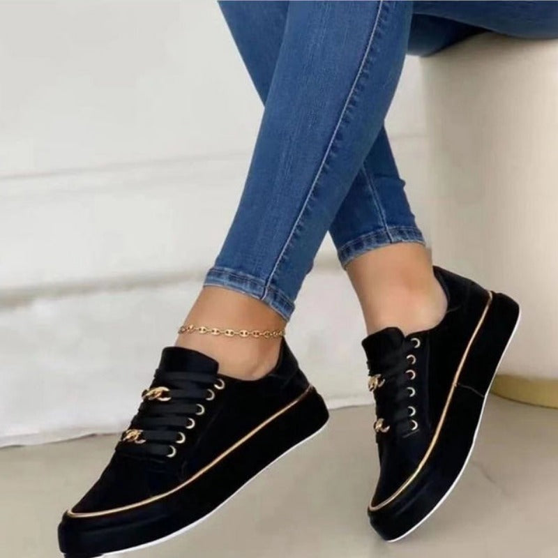 Trava | Vrouwen Slip-On Casual Platte Sneakers - Comfort Alledaagse Schoenen