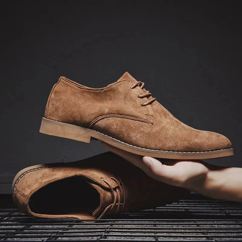 Vjekoslav | Suède Oxford-businessschoenen voor heren - Elegant, lichtgewicht, comfort voor de hele dag