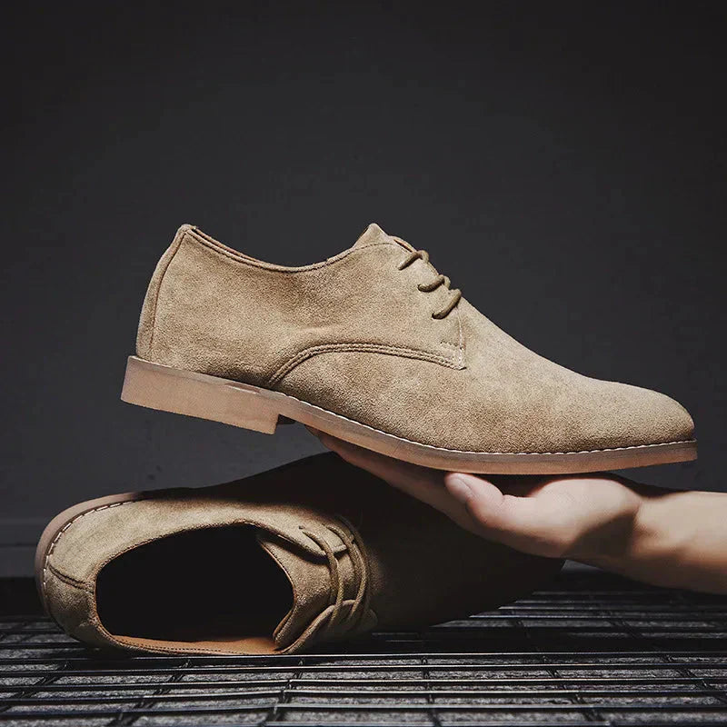 Vjekoslav | Suède Oxford-businessschoenen voor heren - Elegant, lichtgewicht, comfort voor de hele dag