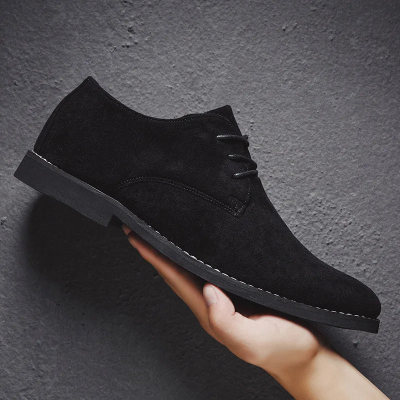 Vjekoslav | Suède Oxford-businessschoenen voor heren - Elegant, lichtgewicht, comfort voor de hele dag