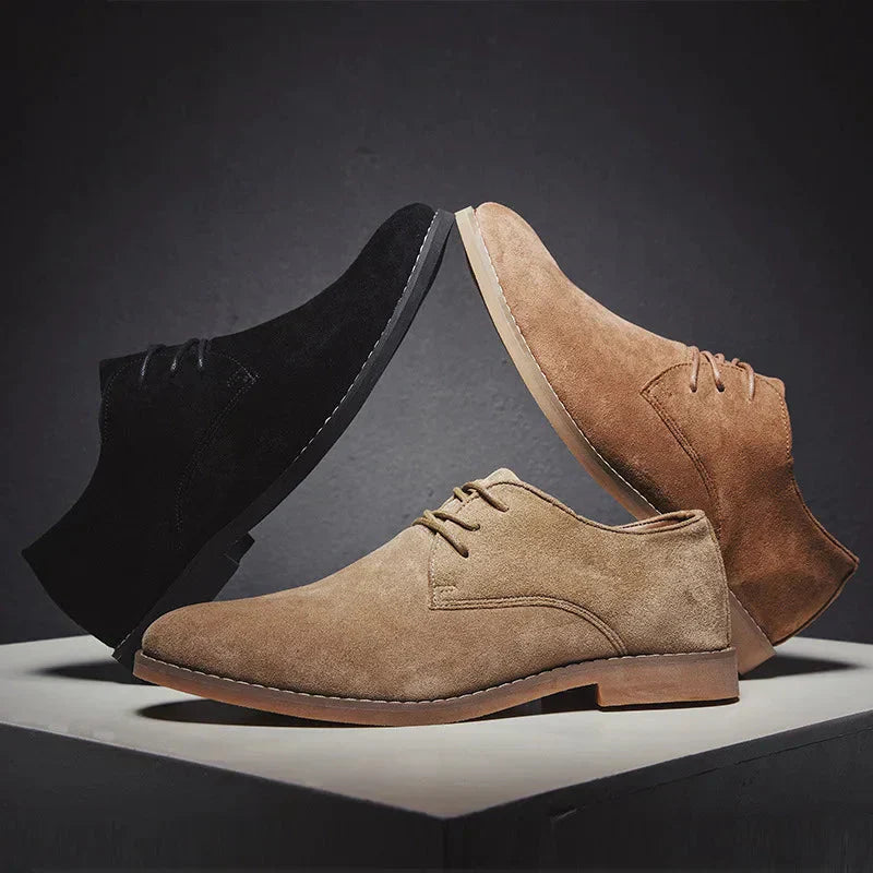 Vjekoslav | Suède Oxford-businessschoenen voor heren - Elegant, lichtgewicht, comfort voor de hele dag