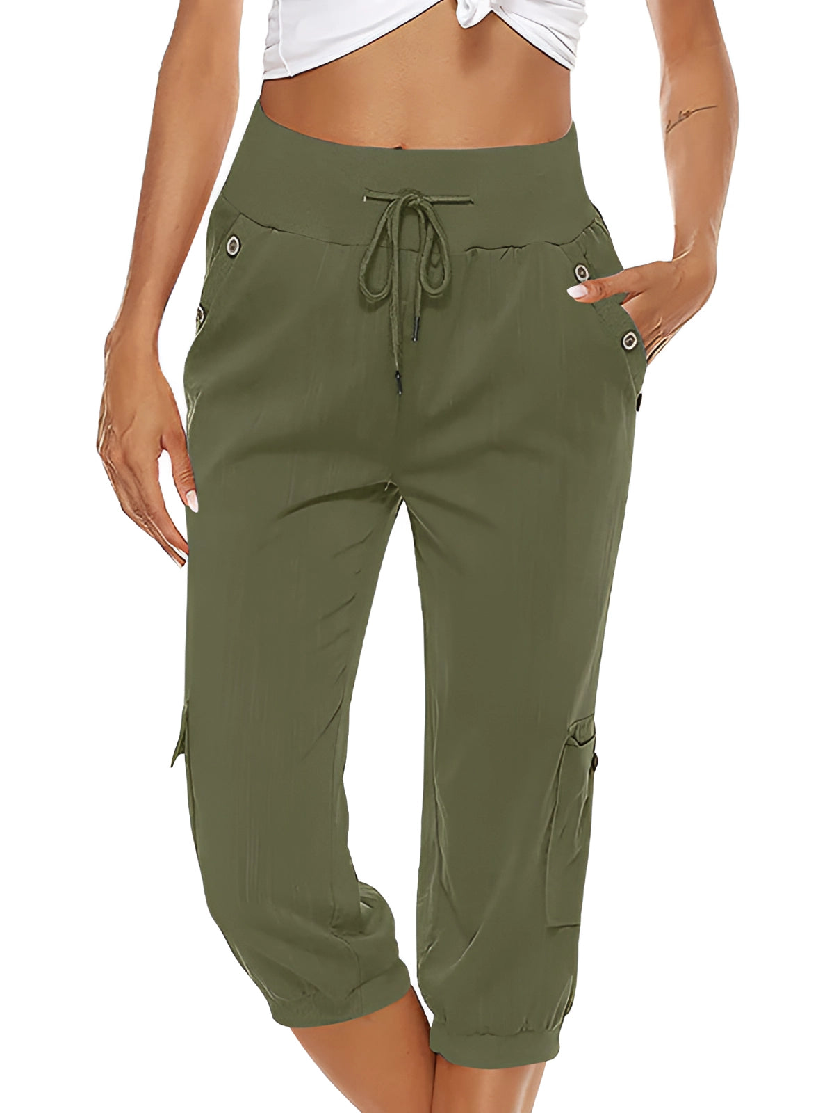 Trillia | Casual Capri broek voor dames - Lichtgewicht broek met losse pasvorm