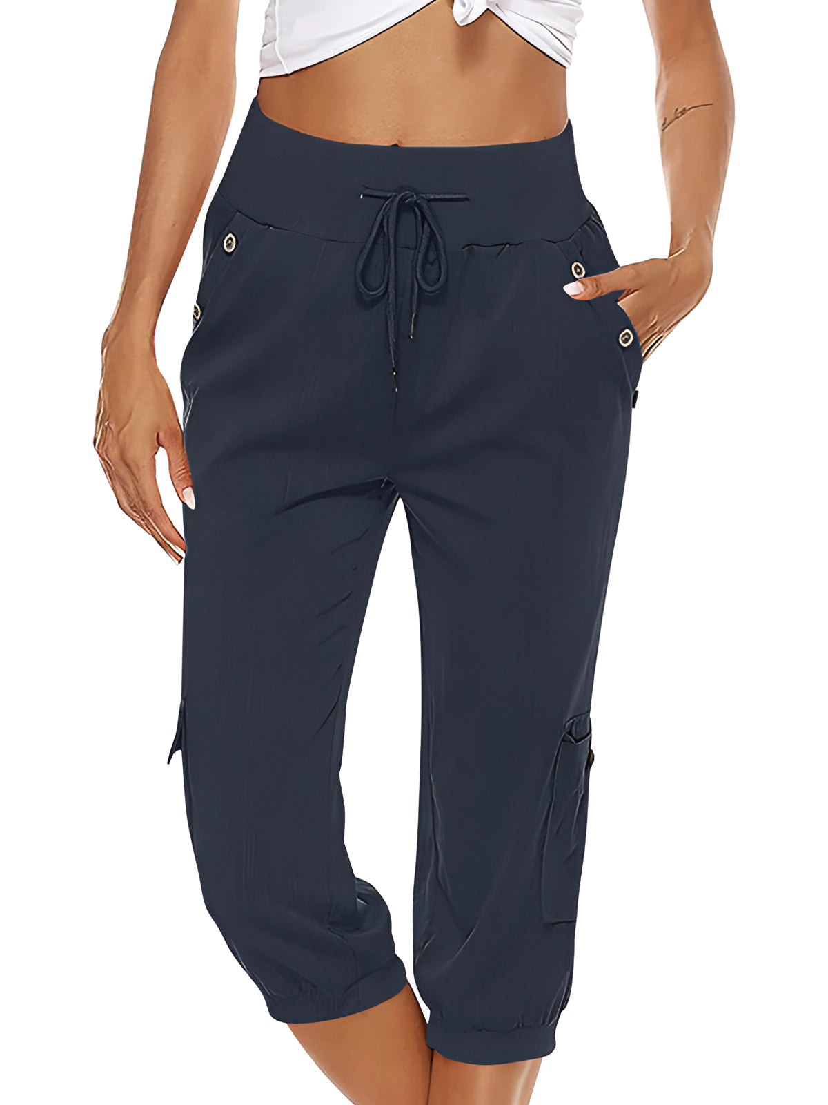Trillia | Casual Capri broek voor dames - Lichtgewicht broek met losse pasvorm