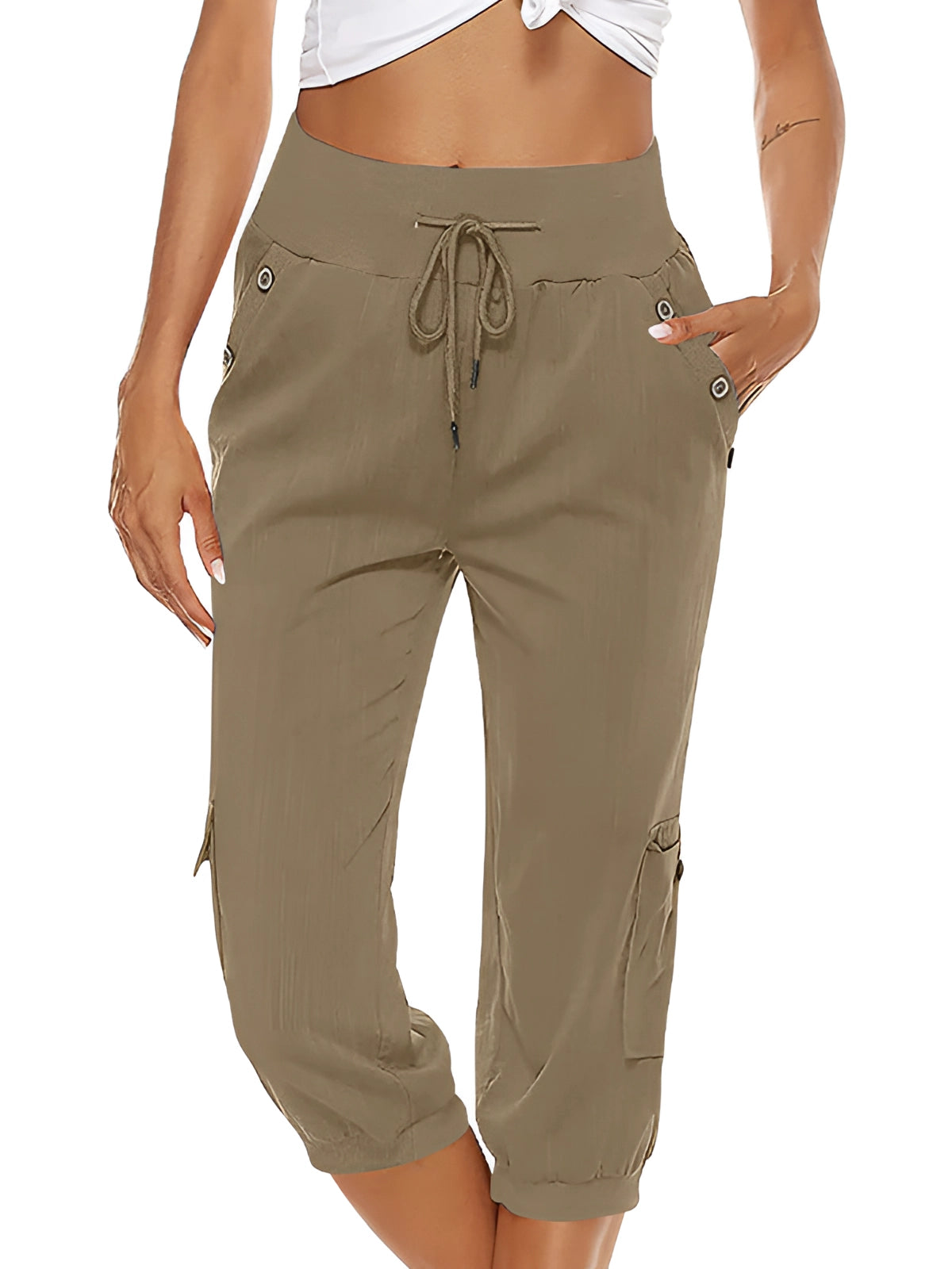 Trillia | Casual Capri broek voor dames - Lichtgewicht broek met losse pasvorm