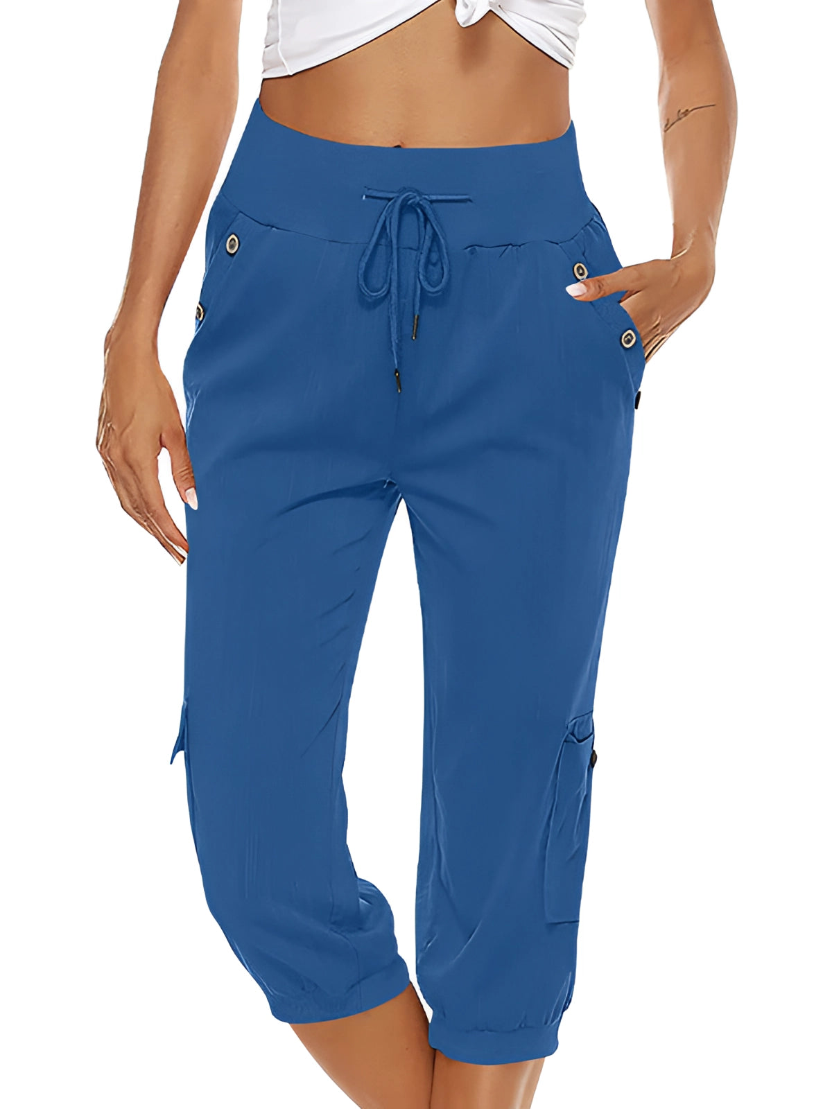 Trillia | Casual Capri broek voor dames - Lichtgewicht broek met losse pasvorm