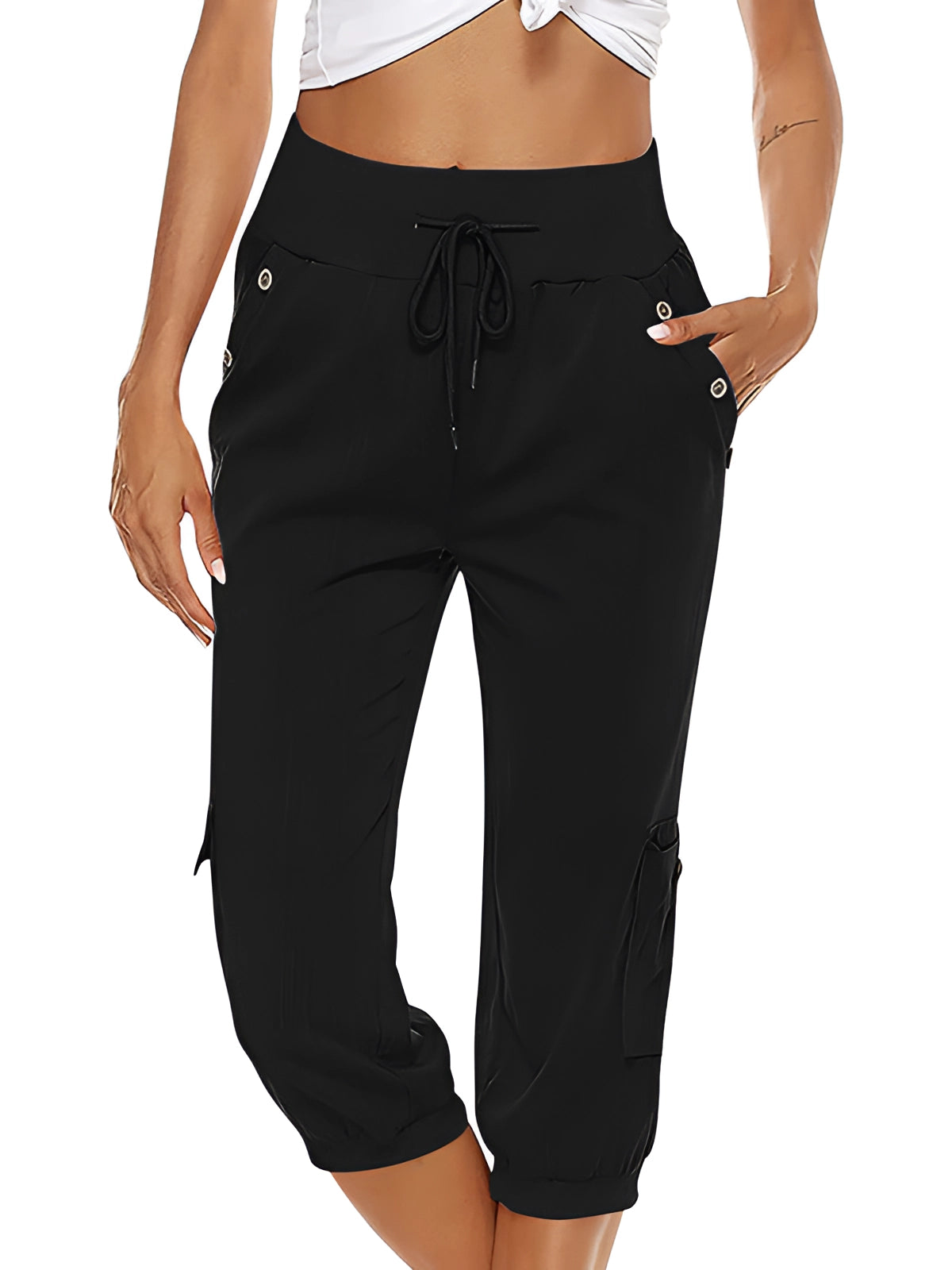 Trillia | Casual Capri broek voor dames - Lichtgewicht broek met losse pasvorm