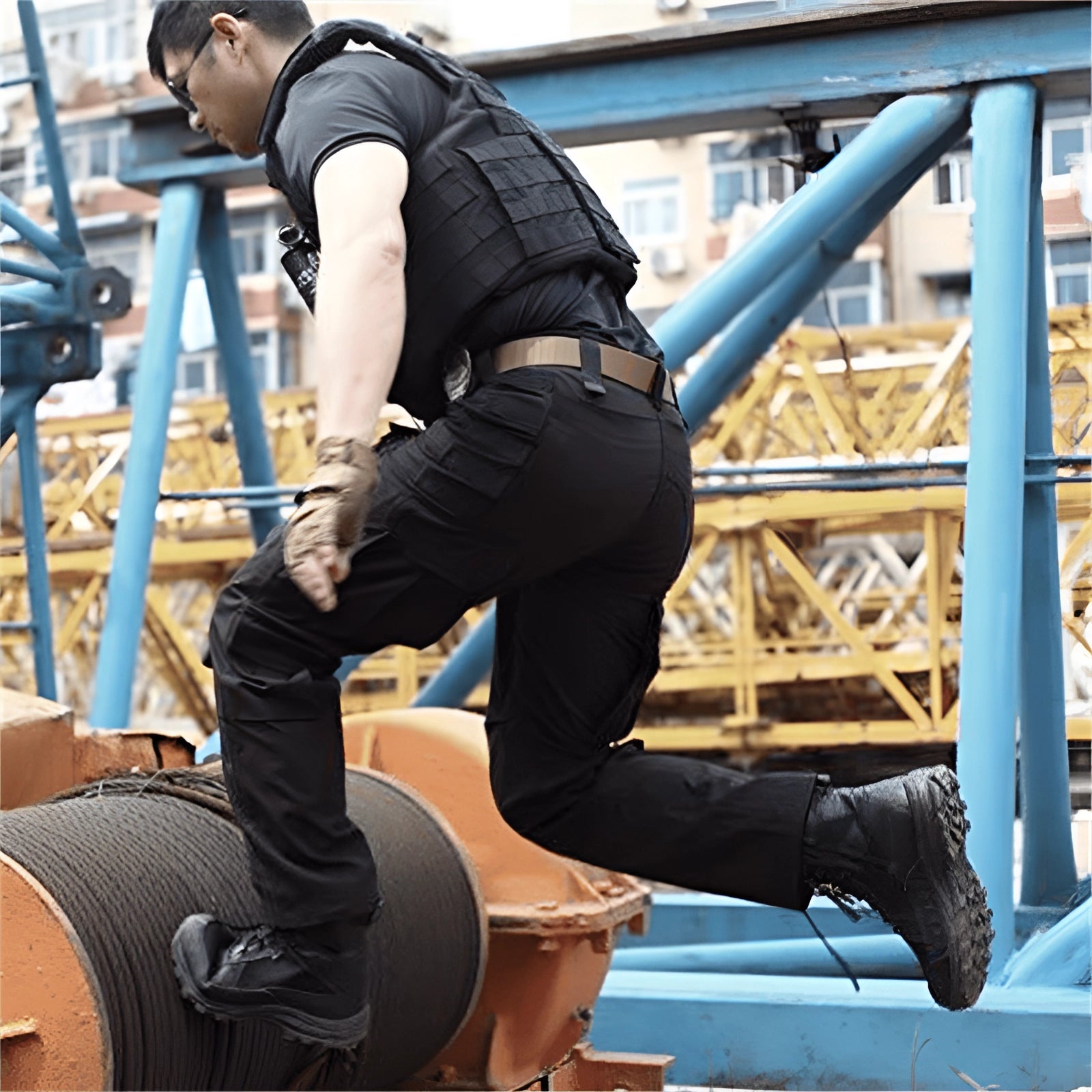 Worrin | Heren Tactical Cargo Broek – Ademend, Outdoor, Multi-Zak, Duurzaam, Militaire Stijl