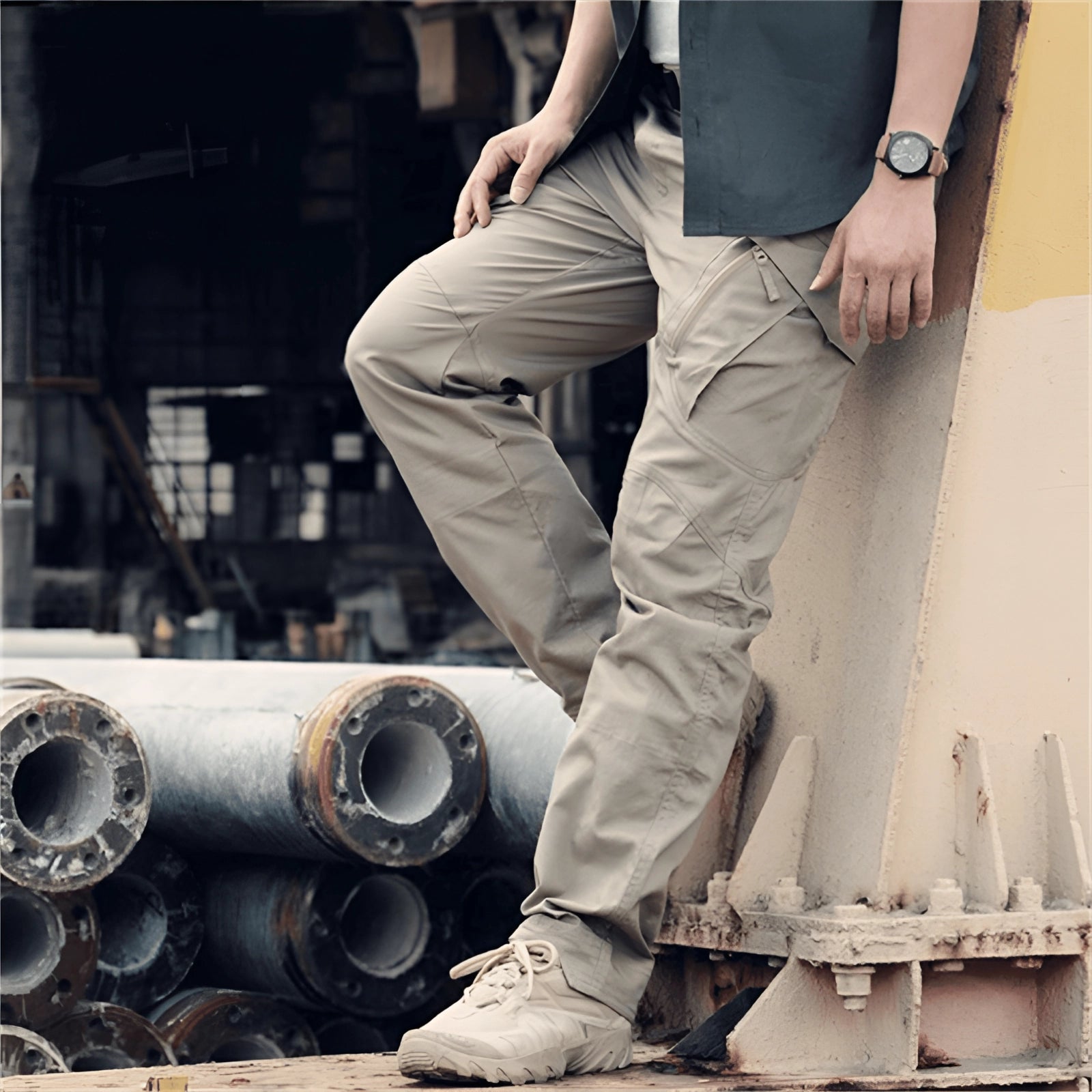Worrin | Heren Tactical Cargo Broek – Ademend, Outdoor, Multi-Zak, Duurzaam, Militaire Stijl