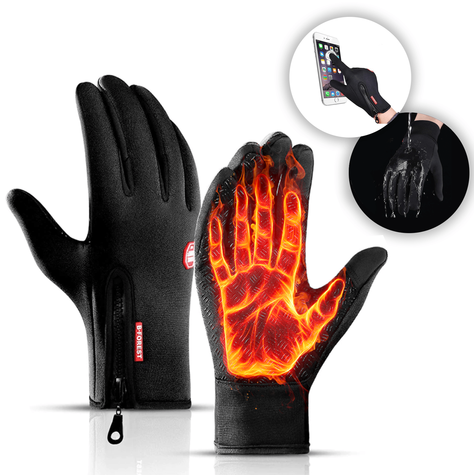 WarmGrip | Unisex thermische winterhandschoenen – geschikt voor touchscreens, winddicht, waterdicht