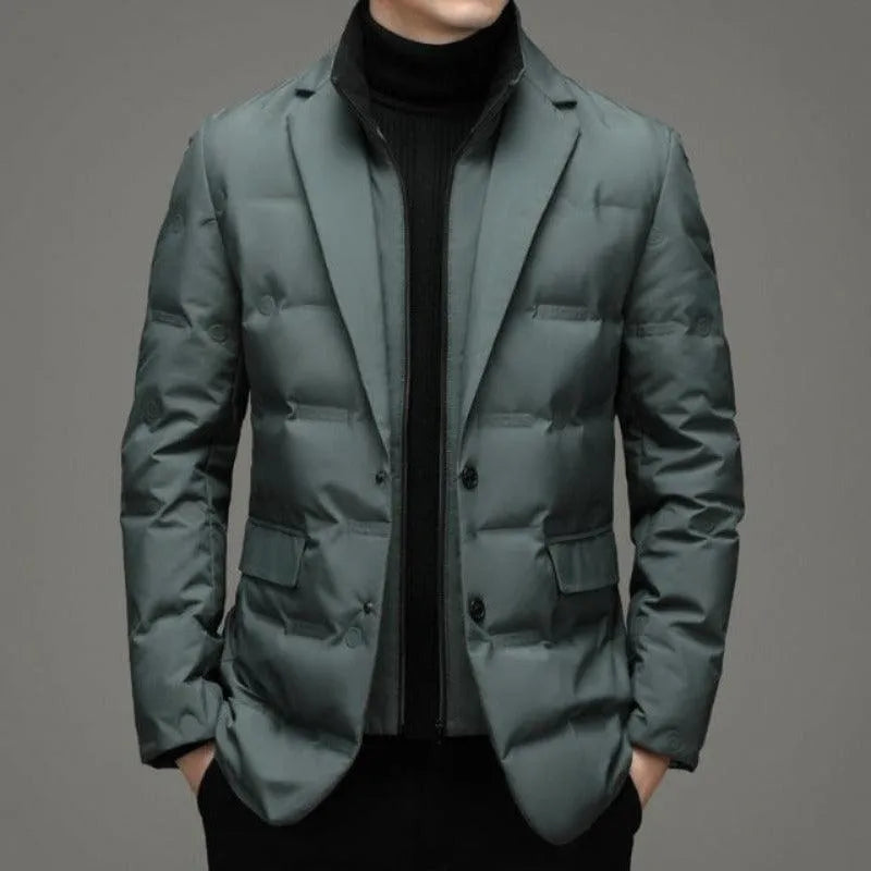 Damir | Moderne pufferblazer voor heren – Lichtgewicht gewatteerde jas, casual en kantooroutfit