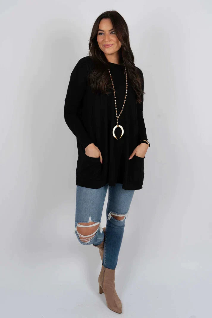 Valda | Soft Touch lange trui voor dames – Oversized, comfortabele gebreide, casual wintertrui