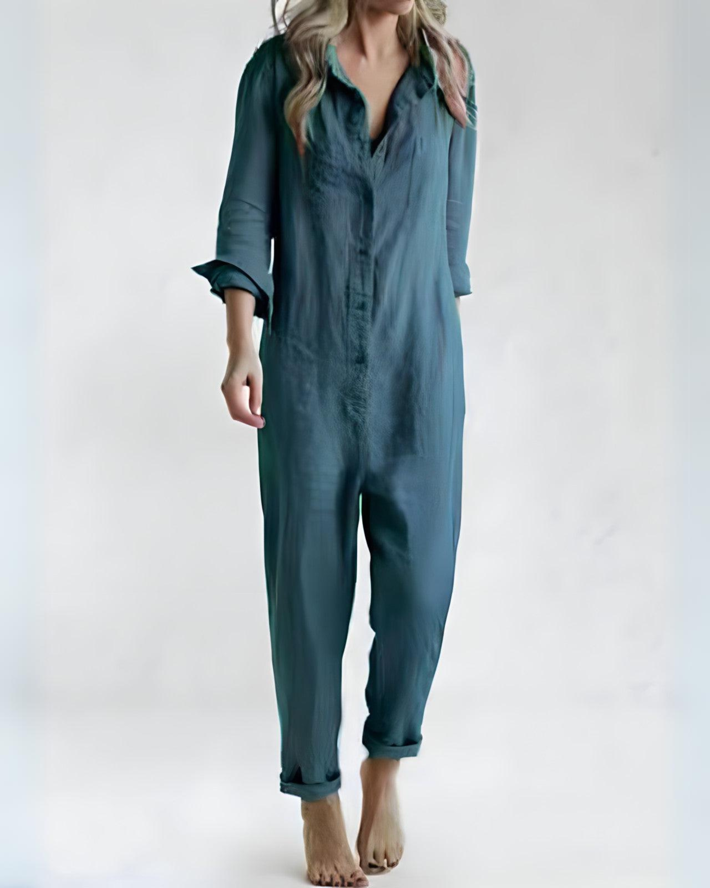 Sorina | Jumpsuit met lange mouwen voor dames - Zachte, relaxte pasvorm & stijlvolle loungewear