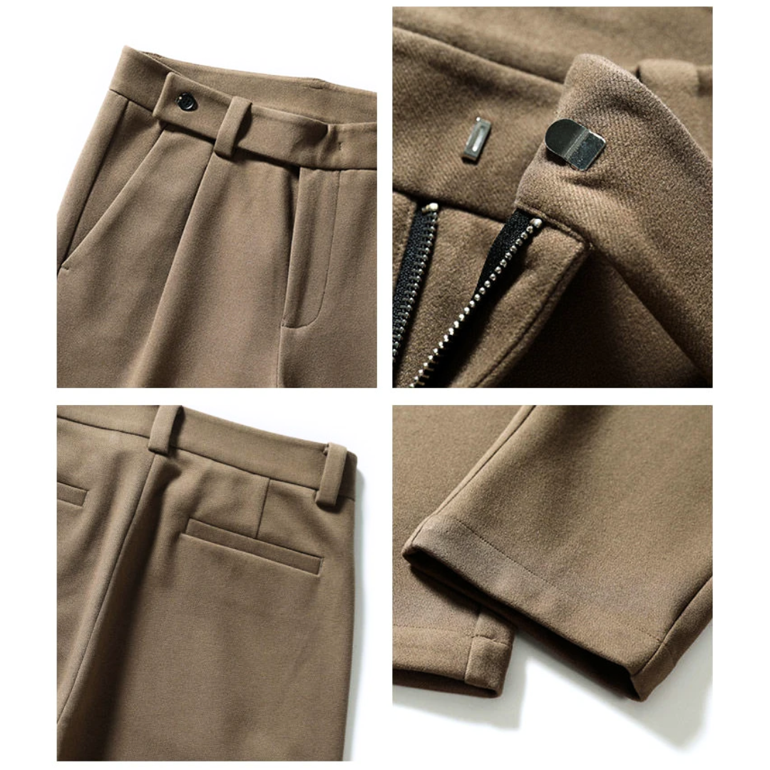 Petar | Casual slim fit broek voor heren - soepele stretchstof – klassieke pasvorm
