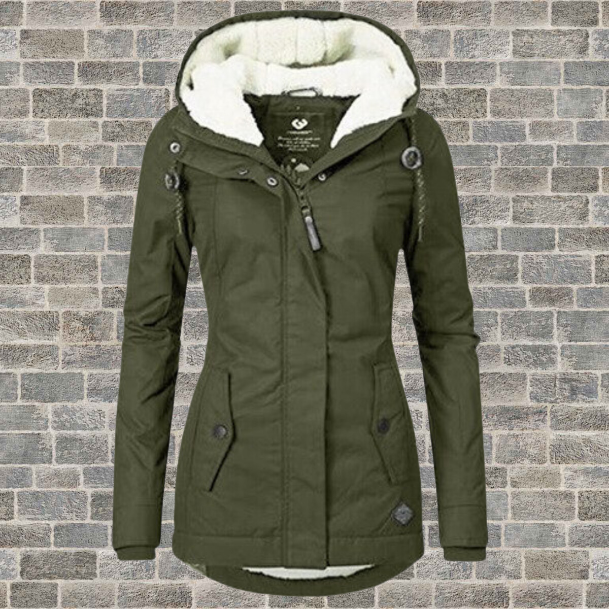 Adelaine | Damesjas met capuchon en fleecevoering – Winterjas, veelzijdige bovenkleding