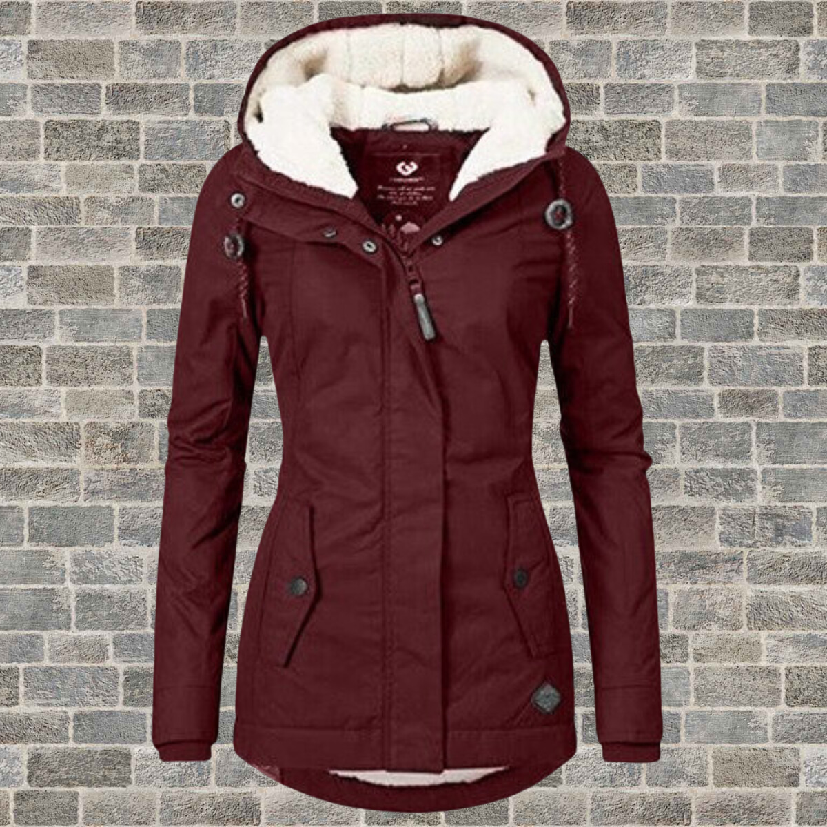 Adelaine | Damesjas met capuchon en fleecevoering – Winterjas, veelzijdige bovenkleding