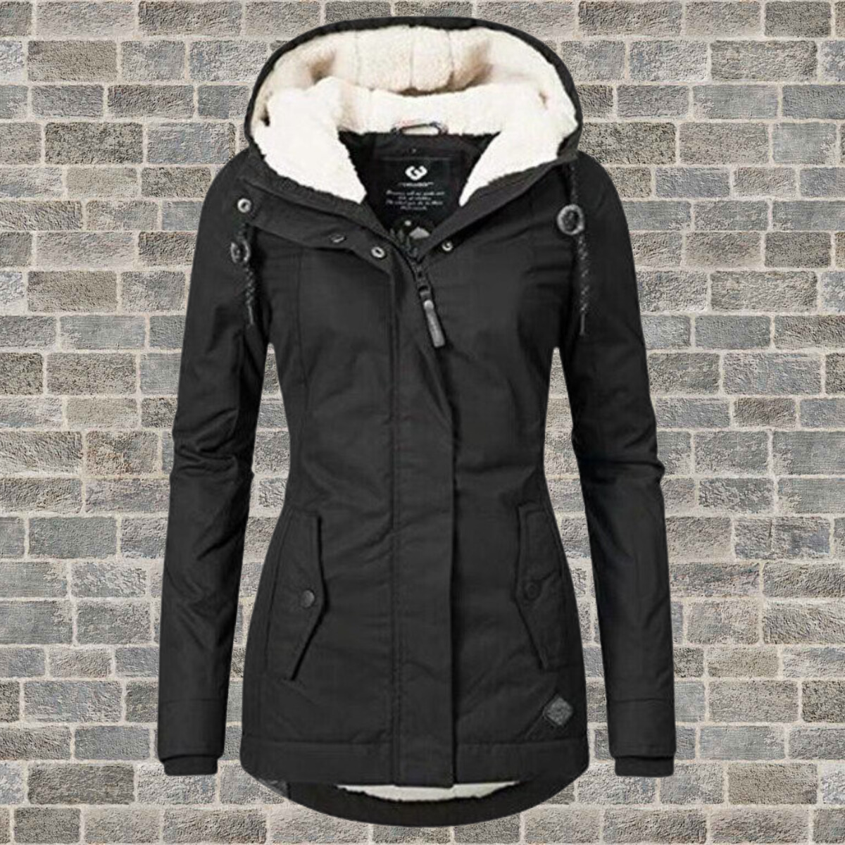 Adelaine | Damesjas met capuchon en fleecevoering – Winterjas, veelzijdige bovenkleding