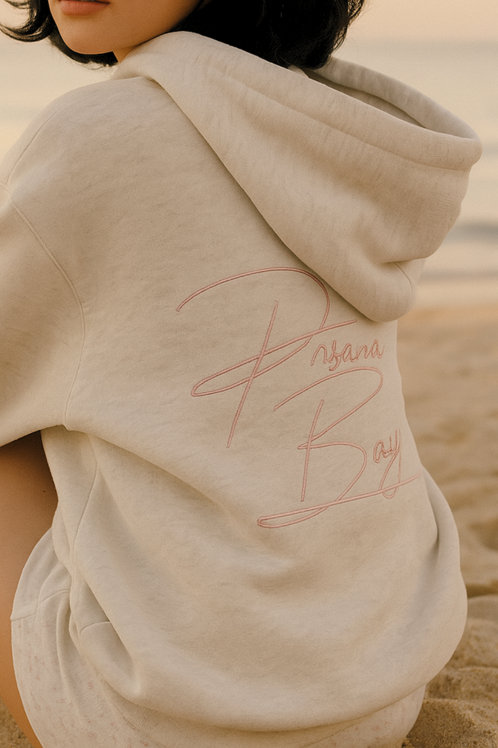 Emmara | Oversized hoodie met geborduurde minimalistische strik – Klassiek casual pullover sweatshirt