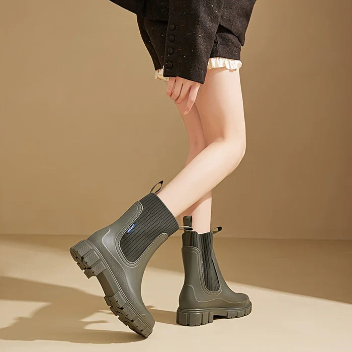 DrizzleStep | Stijlvolle Waterdichte Regenlaarzen voor Vrouwen - Modieus en Comfortabel Schoeisel voor Elk Weer