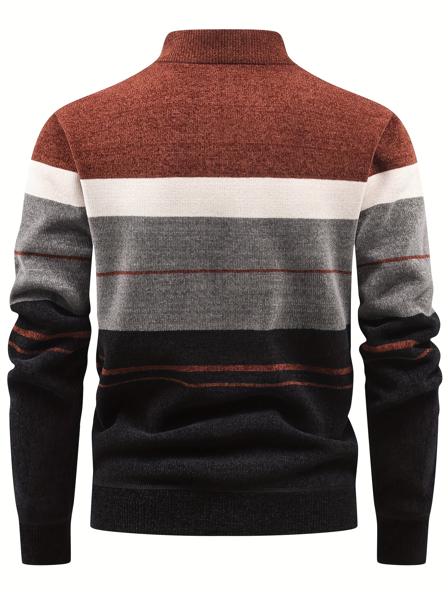 Peder | Herenpullover met fleecevoering – Comfortabele herfst-/wintertrui met kwartritssluiting