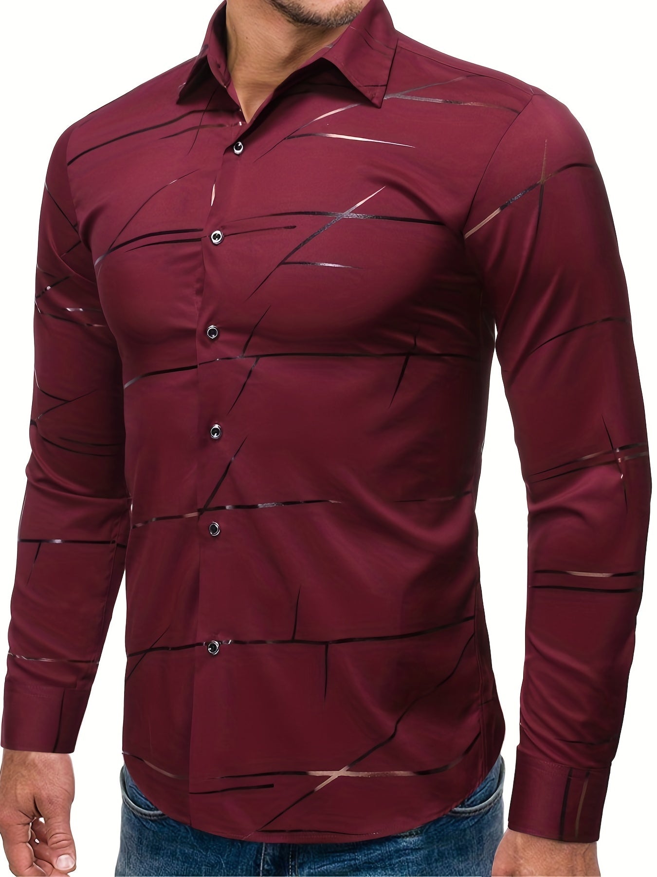 Caius | Casual Slim Fit Herenoverhemd met lange mouwen - Stijlvol Modern Ontwerp