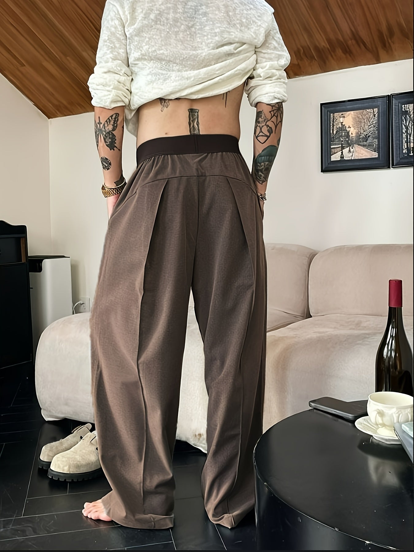 Arnthor | Casual loose fit herenbroek met elastische tailleband